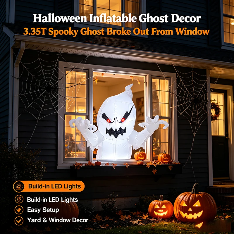 Outdoor Furniture Warehouse - Decoração Inflável de Fantasma de Halloween