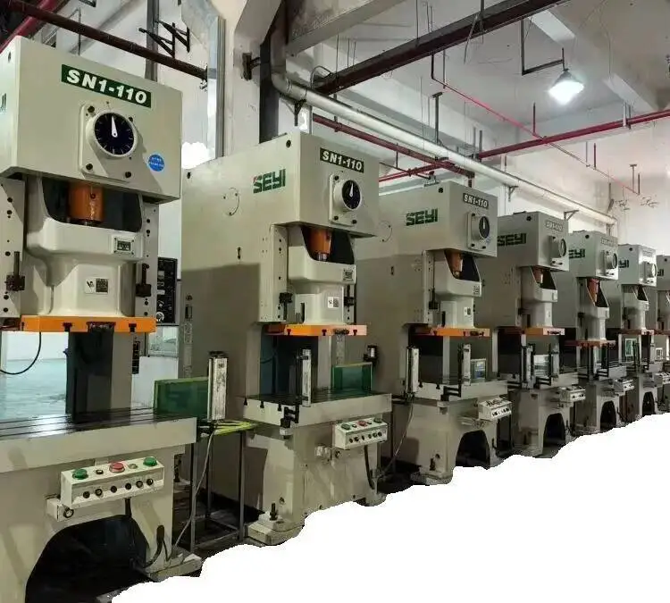 Б/у 110-тонный силовой пресс Seyi с одной точкой и зазором для штамповки Hine
