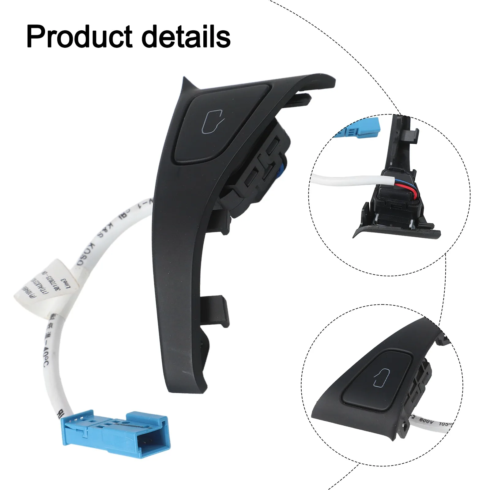 

Кнопка двери автомобиля, передний левый переключатель, черный OEM 1094956-02-E, практичный аксессуар для Tesla Model 3 Y