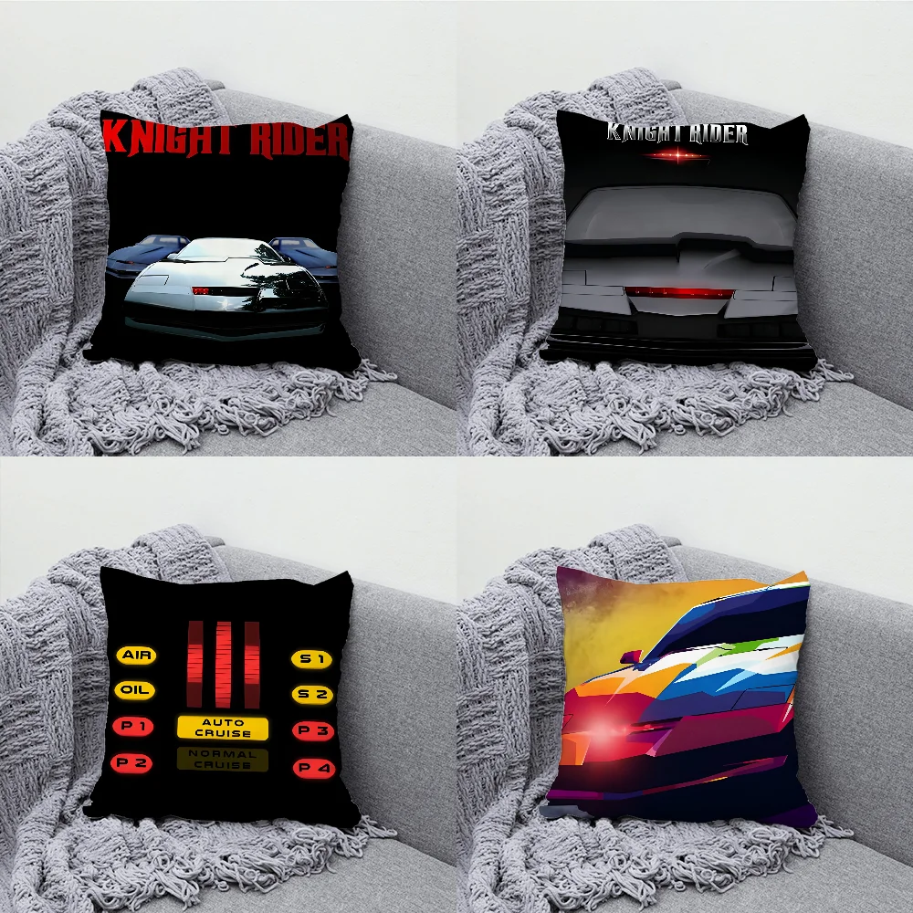 

Knight Rider KITT Car Pillow Case Soft Cushion Cases for Farmhouse Sofa Decor Home Decorations and Protector Pillow Case