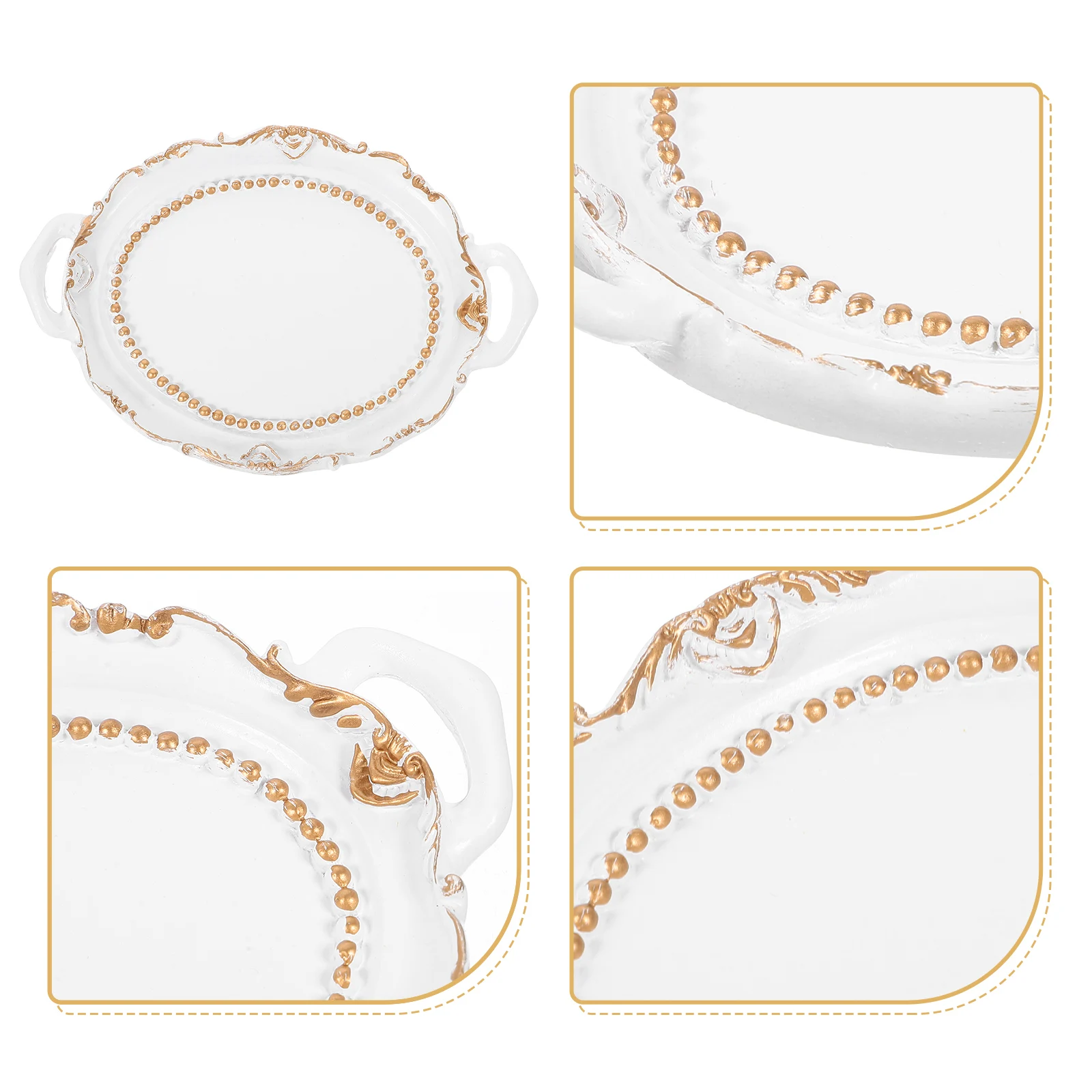 

Jewelry Tray 11.5x8x1.5cm Shallow Green Vintage Ring Holder Storage Tray for Bracelets Rings Necklaces Coins ganizer Bedroom