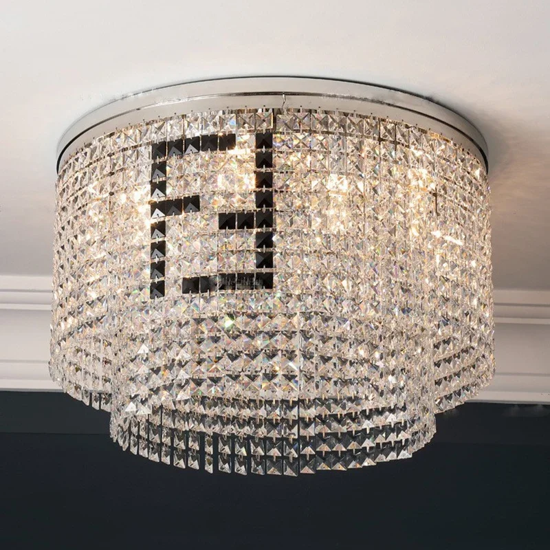 Jellyfish Shape French LED Chandelier for Dining Room, Bar. Height Adjustable Crystal Ceiling 