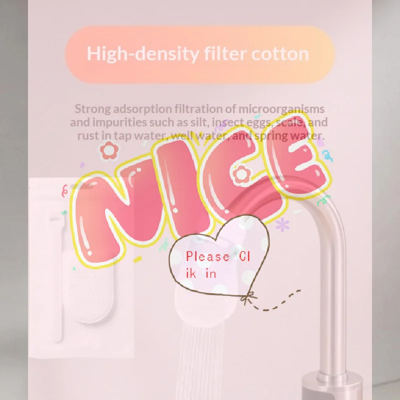 

【BA】10/20/30/50/100 Pcs Universal Faucet Filter Cotton Anti-splash Thickened Faucet Filter With T-strap Tap Water Filter Bag