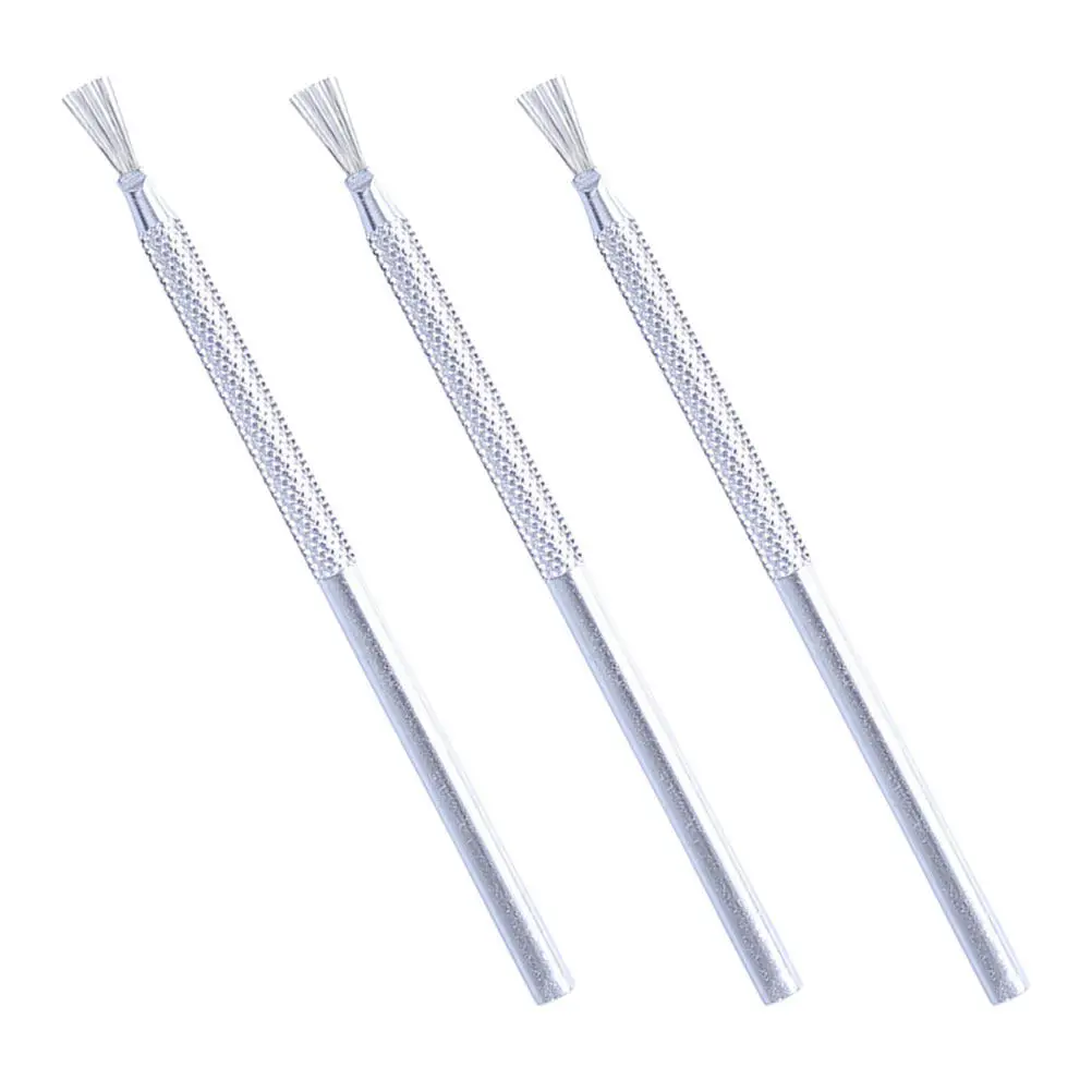 

3Pcs Stainless Steel Polymer Clay Sculpting Brush Set for Carving Shaping Scraping Modeling Texture Making DIY Pottery Tools