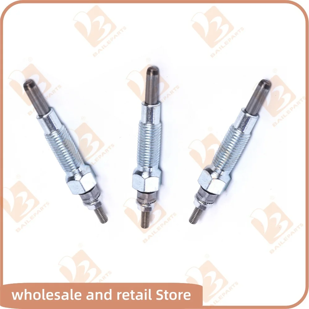 

3PCS Glow Plug For Kubota V1902 V1702 15221-65510 15401-65510 15521-65512 Plug Glow Engine Spare Parts