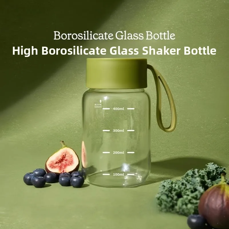 

High Borosilicate Glass Water Cup for Women Large Capacity with Scale Heat Resistant Summer Drinkware Antibacterial Cylinder Cup