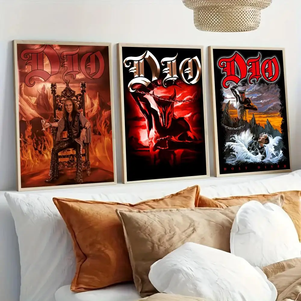 D-Dio Metal Band Poster Modern Home Living Bedroom Bar Hallway Waterproof Wall Art Aesthetic Decor view 2
