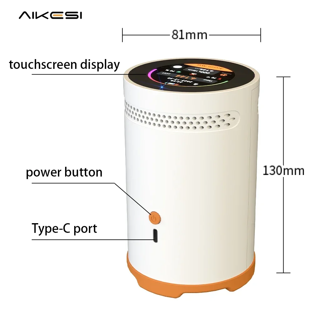 RM-75 High Precision Radon Detector Home Smart Radon Concentration -Monitor Gas Detector  Bq/m3 Pci/L Alarm Instrument