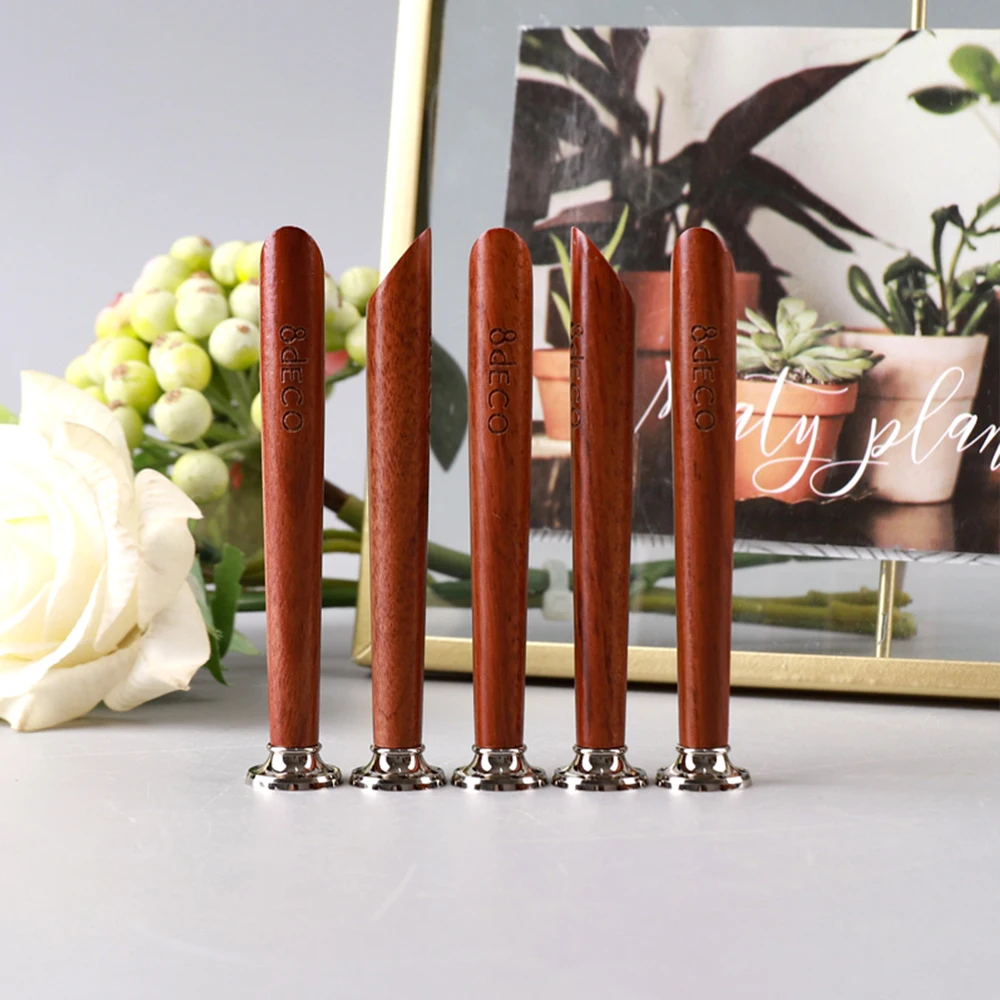 MUXIANG 1pc tobacco pipe accessory straight handle mahogany pipe press metal head pointed handle design weight 10.5g length 90mm