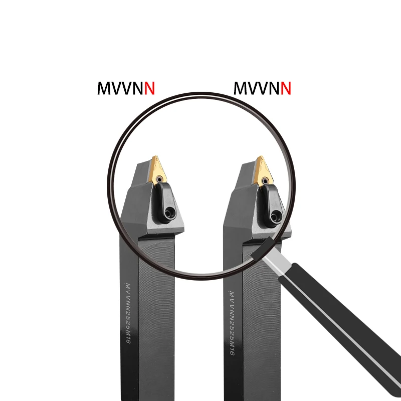 External MVVNN Turning Tool Holder MVVNN2020K16 MVVNN1616K16 MVVNN2525M16 VNMG Carbide Inserts Lathe Cutting Machine Tools Set