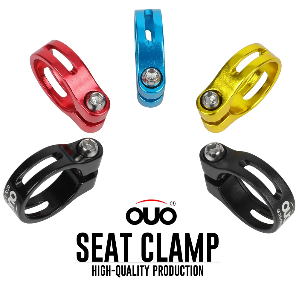 OUO Seat Post Clamp Ultralight Saddle Clamps Seatpost Pipe Lock 28.6/31.8/34.9mm Post It Bike Saddle Collar