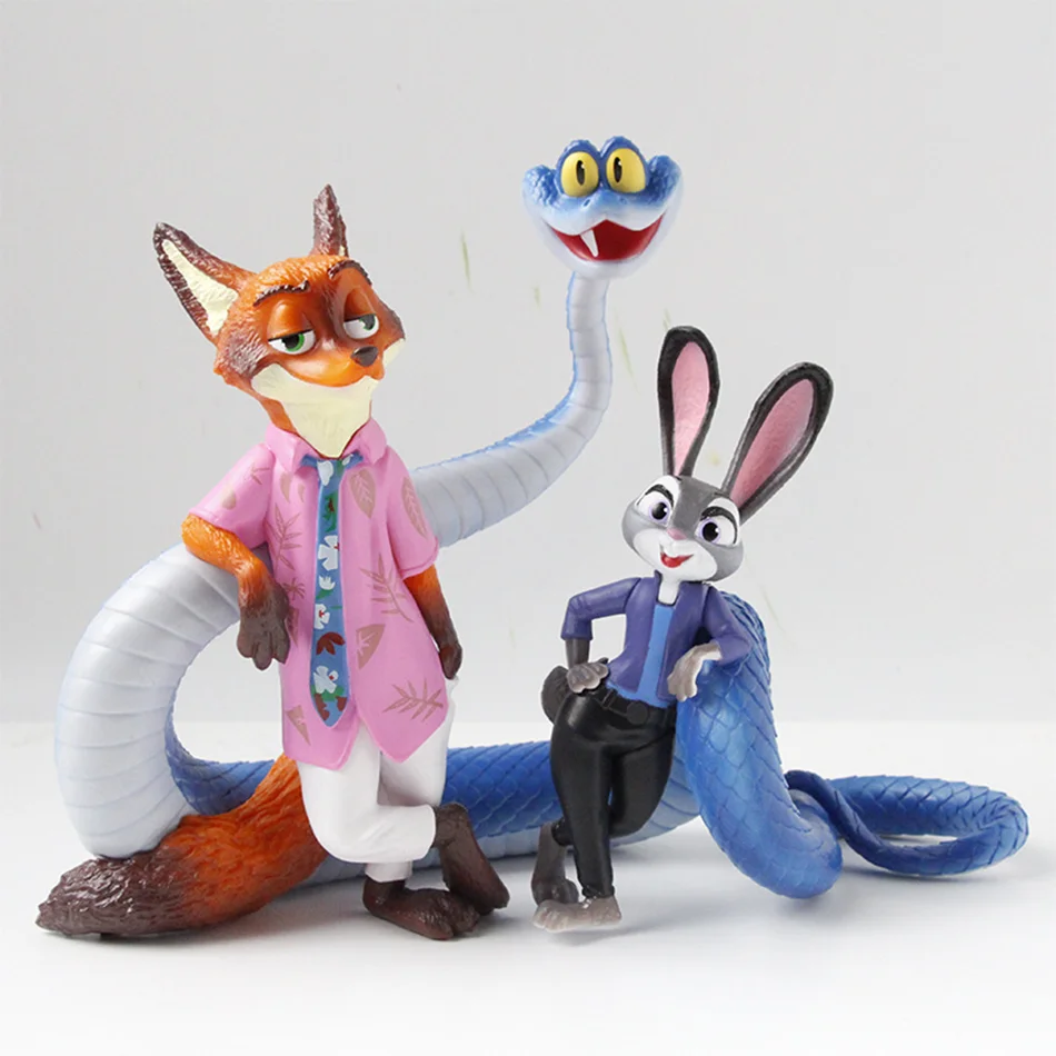 

Hot 2025 Zootopia Animals Action Figure Toys Rabbit Judy Hopps Fox Nick Wilde Movie Kids Gift Collection Figures