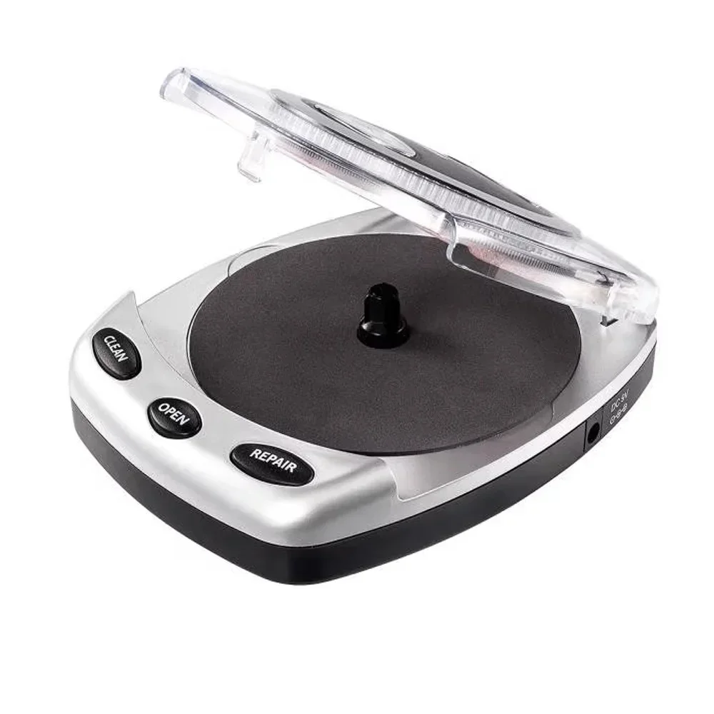 CD/DVD Disc Cleaning Machine Electric Automatic Scar Repair Device Disc Repair