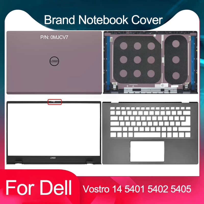 New For Dell Vostro 14 V5401 V5402 V5405 5401 5402 Laptop LCD Back Cover Front Bezel Hinges Palmrest Top Case 0MJCV7 0RJ4V9