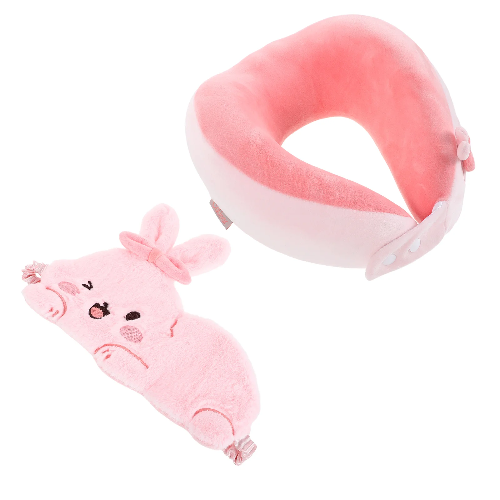 

1 комплект U-образная подушка для шеи, маска для кроличьего глаза, удобная дорожная подушка для самолета, автомобиля, офиса, сна, все необходимое для сна, дорожная подушка для шеи