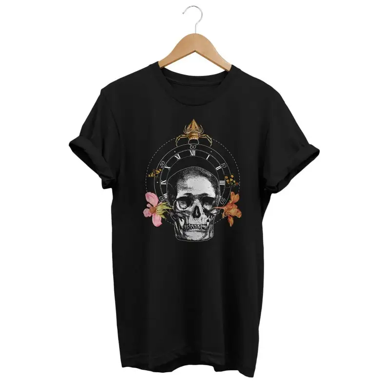 

Beautiful Skull Shirt, Alternative Clothing, Gothic T-shirt, Gothic Outfit, Grunge Clothes, Edgy Fashion, E-Girl Top, E-boy Appa