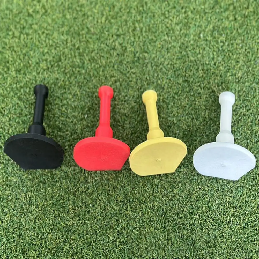 Rubber Golf Tees 4Pcs Practical Smooth Edge Burr Free  Professional Golf Ball Tees Bases for Golf Lover