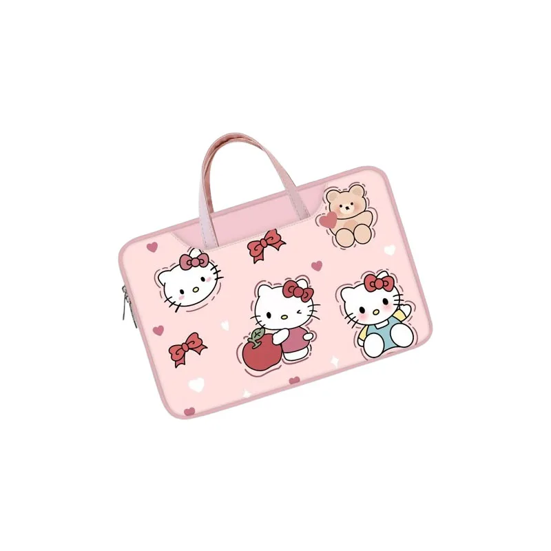 Hello Kitty Laptoptasche 11 Zoll 13 Zoll 14 Zoll 15 Zoll 16 Zoll Rosa Niedlicher Tablet-Organizer mit großer Kapazität Sanrio Cartoon Handtasche Laptoptasche