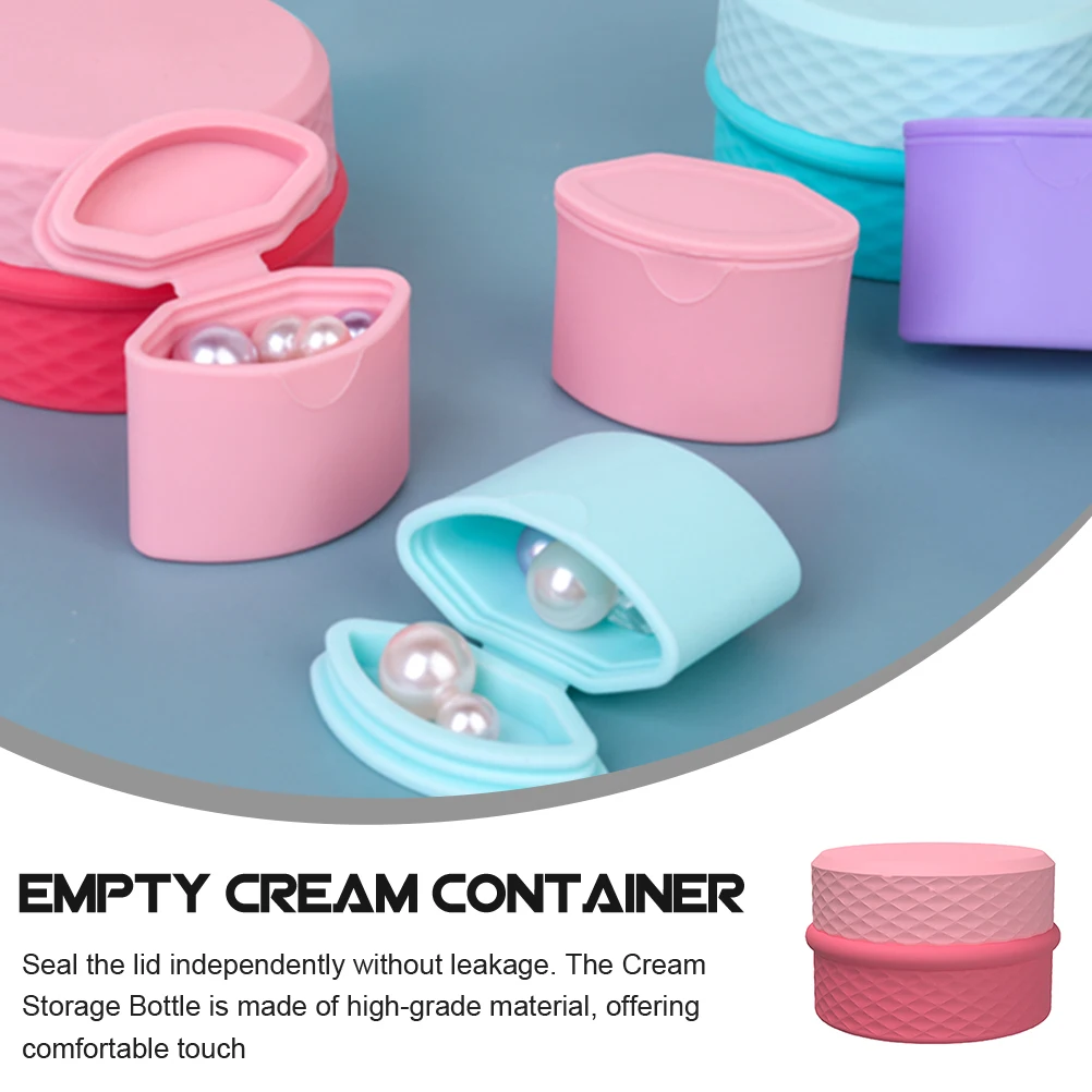Silicone Travel Bottle Cream Storage Jar Refillable Leakproof Portable Container Lotion Balm Multi-Function Sample Box
