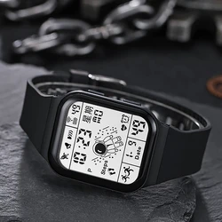 Fashion Digital Watch for Men Women Waterproof LED Sports Watches Spaceman Multifunction Clock Student Electronic Wristwatch