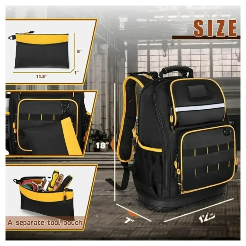 

Toolkit Portable Tool Storage Bag Thickened Wear-resistant Toolkit Crossbody Toolkit