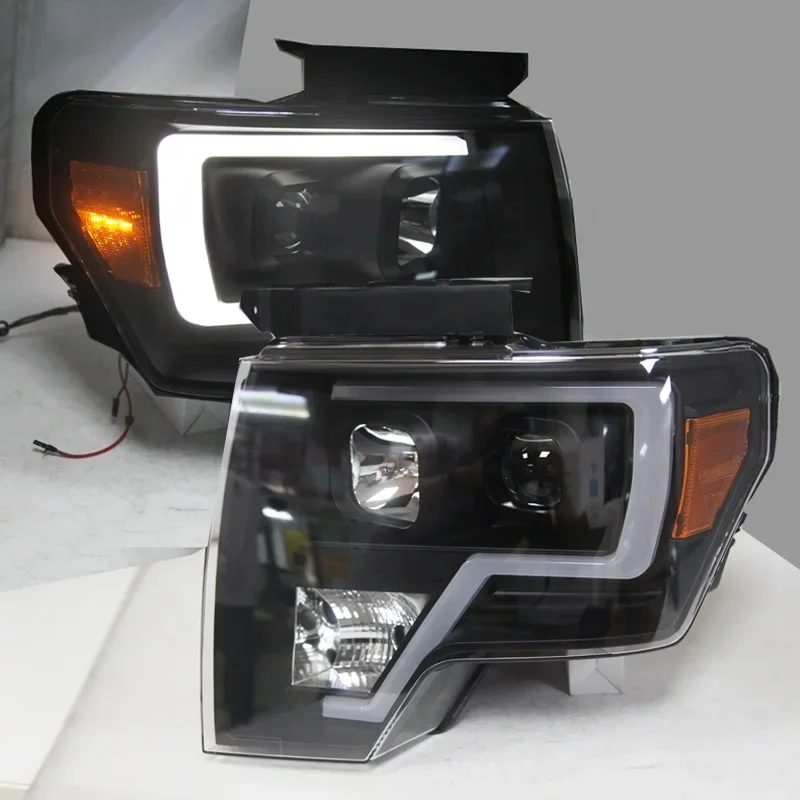 

Налобный фонарь со светодиодной лентой AIROW 2009-2014, черный корпус LF для FORD F150 Raptor