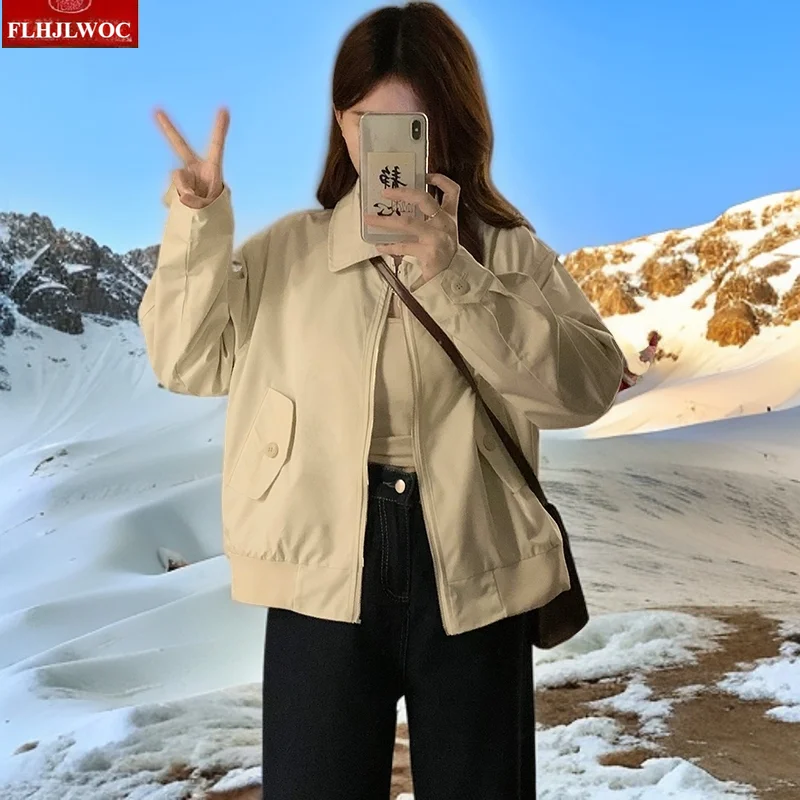 

Short Coat Outerwear New Fashion Women 2025 Autumn Winter Cute Sweet Girls Ruffles White Lace Long Sleeve Short Jackets Coats
