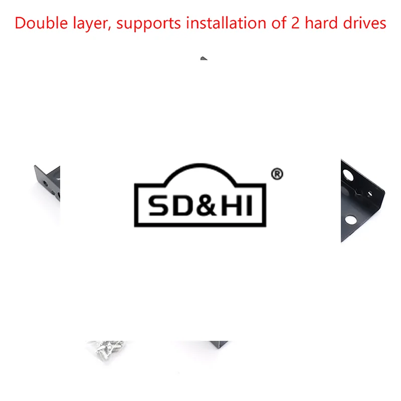 2.5 To 3.5 Hard Disk Bracket Hard Drive Dual Desktop SSD Mounting Bracket Internal Adapter