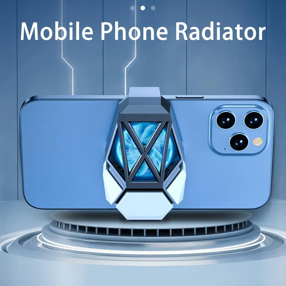 Phone Back Heat Sink  Helpful Game Cooler System Quick Cooling Fan  Rechargeable Mobile Phone Radiator