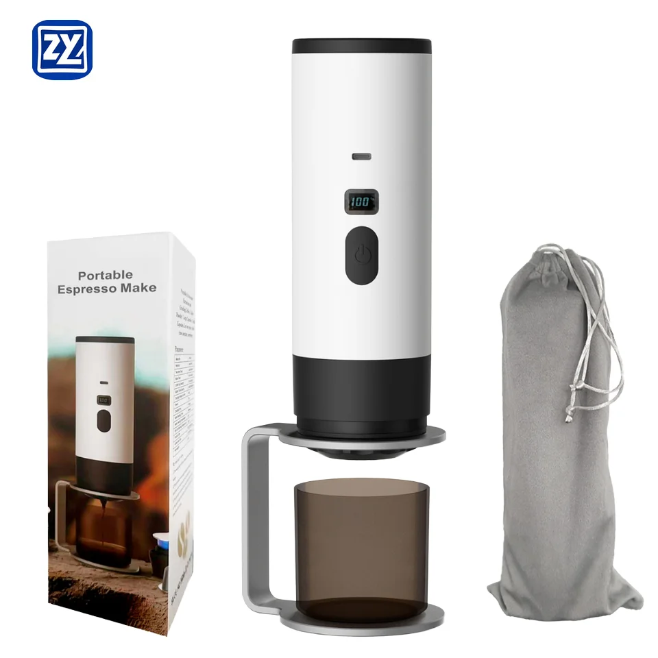 Portable Coffee Machine Outdoor Wireless Espresso Capsules for Home Car USB Power Source ROHS Certified  90ML Water Tank