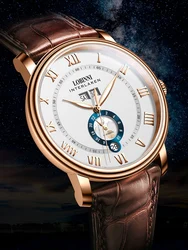Switzerland LOBINNI Luxury Brand Seagull Automatic Mechanical Men's Watches Sapphire 50M Waterproof Multi-function Clocks L11025