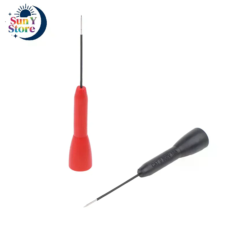 1 Pair Non-destructive Multimeter Test Needles 0.7MM Flexible Extension Replacement Probe Multimeter Test Probes Auto Tools