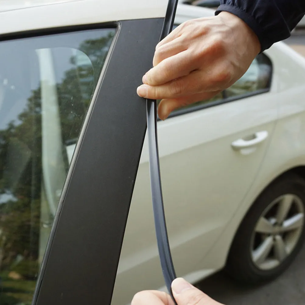 

2Pcs Car Door Guards 12M PVC Anti-Shock Scratch Resistant Sealing Strips Invisible Vehicle Door Protector Auto Bumper Strip
