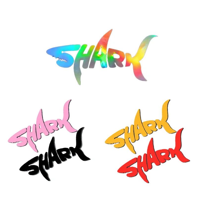 1 قطعة لملصقات دراجة القرش كول قناع شعار الإبداعية شارات الفينيل موتوكروس خزان الوقود الجسم ديكور دراجة نارية خوذة ملصقات #1