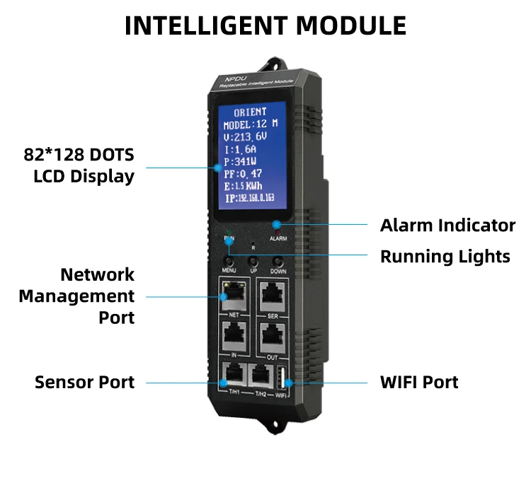 지능형 PDU-Pdu 16 소켓 삼상 418v380v 47kw 지능형 원격 모니터링 SNMP Telnet HTTPS Pdu