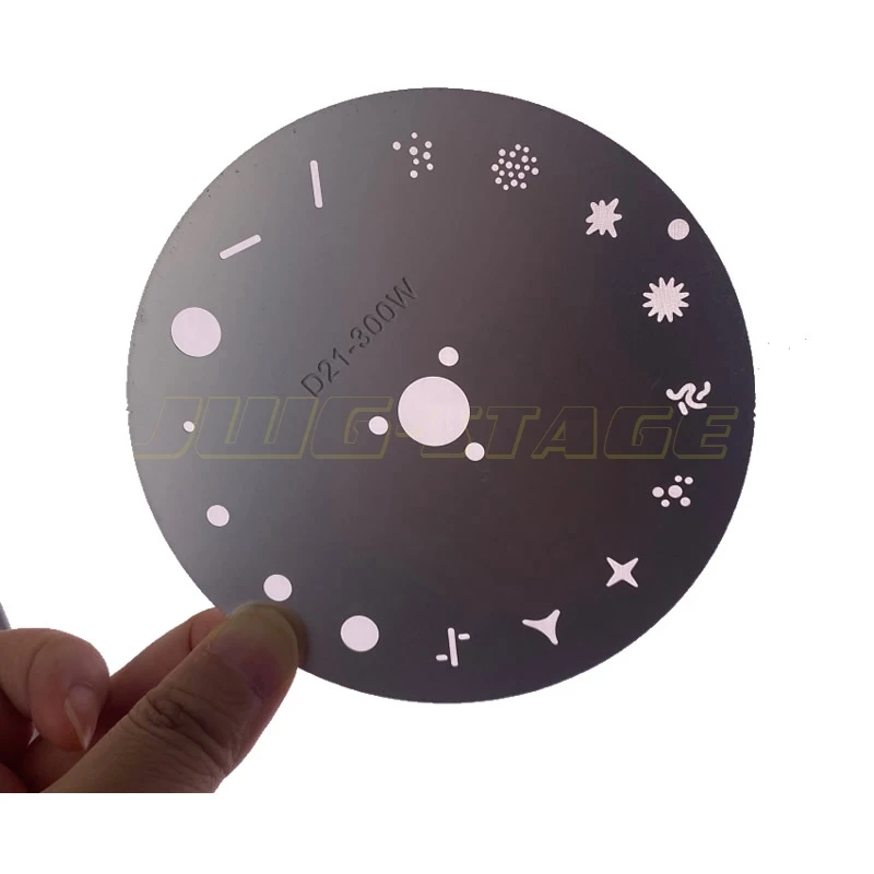 

10.2cm Aluminum Metal Pattern Disk Plate Beam 300 Moving Light Pattern 15 Patterns Gobo Wheel Beam Light