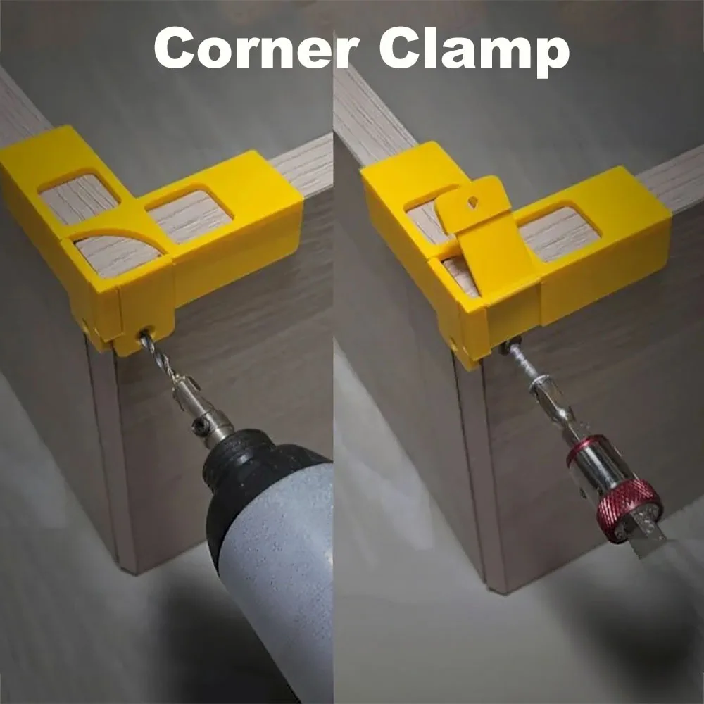 Right Angle Positioning Fixture Drilling Guide Positioning Template Sheet Corner Joint Tool Furniture Assembly Positioning Jig
