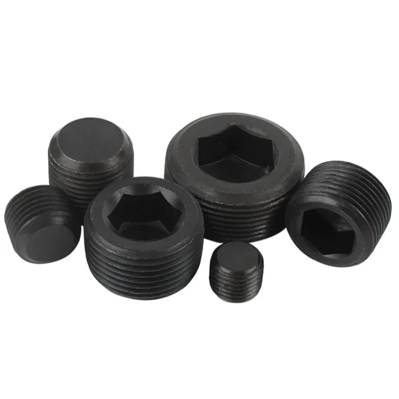12.9 Grad Kohlenstoffstahl Sechskant-Rohrstopfen G1/16 G1/8 G1/4 G1/2 G3/4 G1 BSPT Ölleitung-Stopfschraube – Detail 4