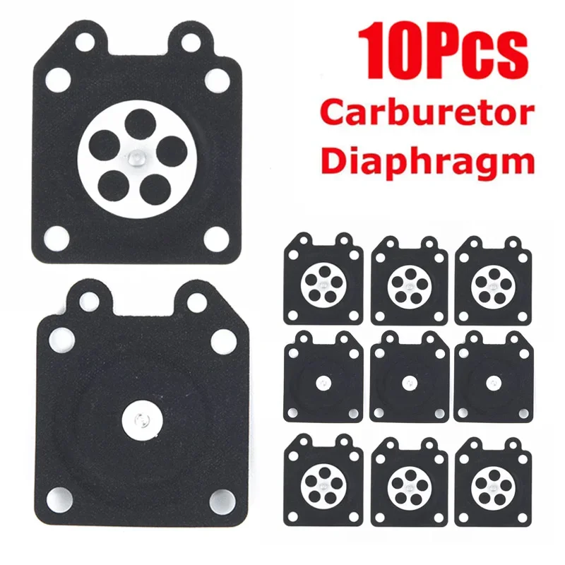 10Pcs Chainsaw Carburetor Metering Diaphragm Car Motorcycle Assembly Gaskets Kit Parts For 95-526 95-526-9 95-526-9-8