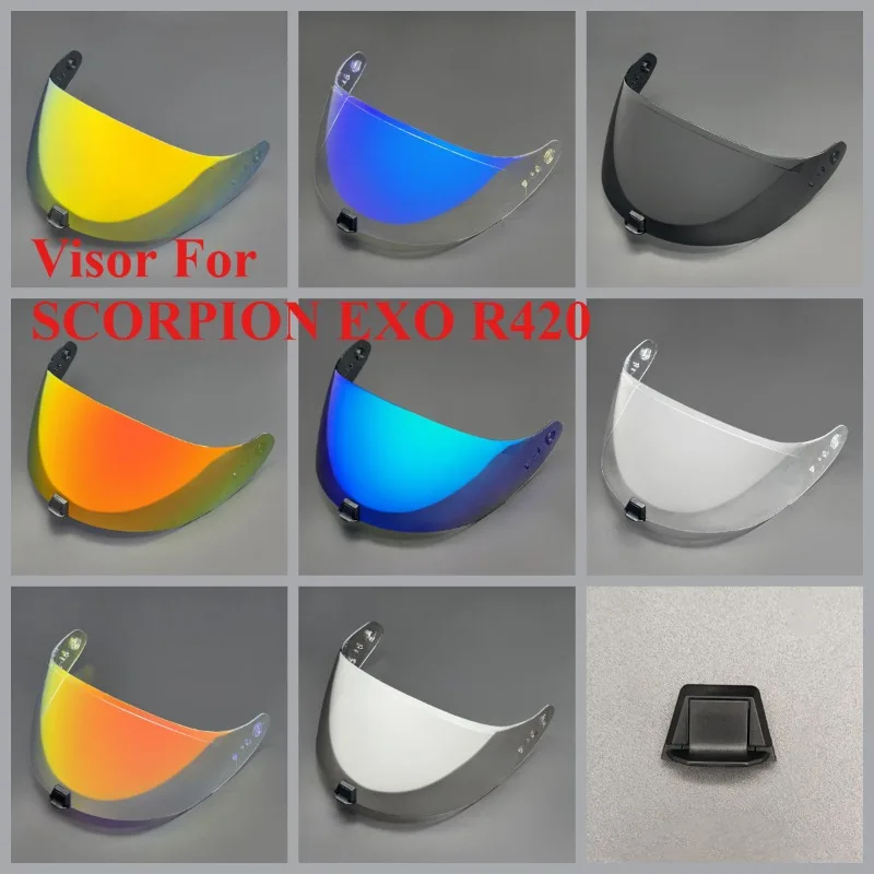 Visor For SCORPION EXO R420  Helmet Lens Anti Fog High Impact Protection UV Cut Durable High Strength