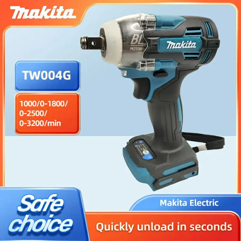 Makita TW004G 18V Brushless Impact Wrench Ergonomic Handle for Car Tire Lug Nut Automotive Repair Power Tool（tool only）