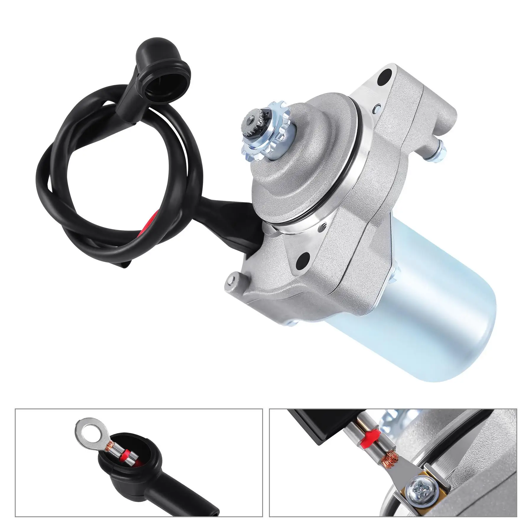 

3 Bolt Electric Starter Motor 12V For 4 Stroke 50cc 70cc 90cc 100cc 110cc 125cc Engine ATV Quad Pit Bike Motorcycle Accessories