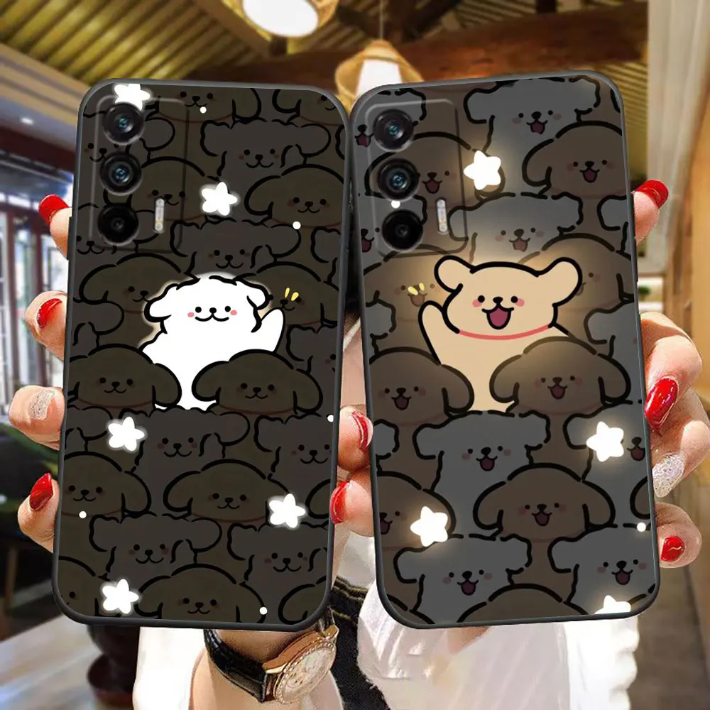 

Cute Cartoon Animals Phone Case For Realme GT 2 Master Neo 2 NARZO 50 50I X50 C65 C53 C35 C30 C21 C21Y C20 C15 Case Funda Shell