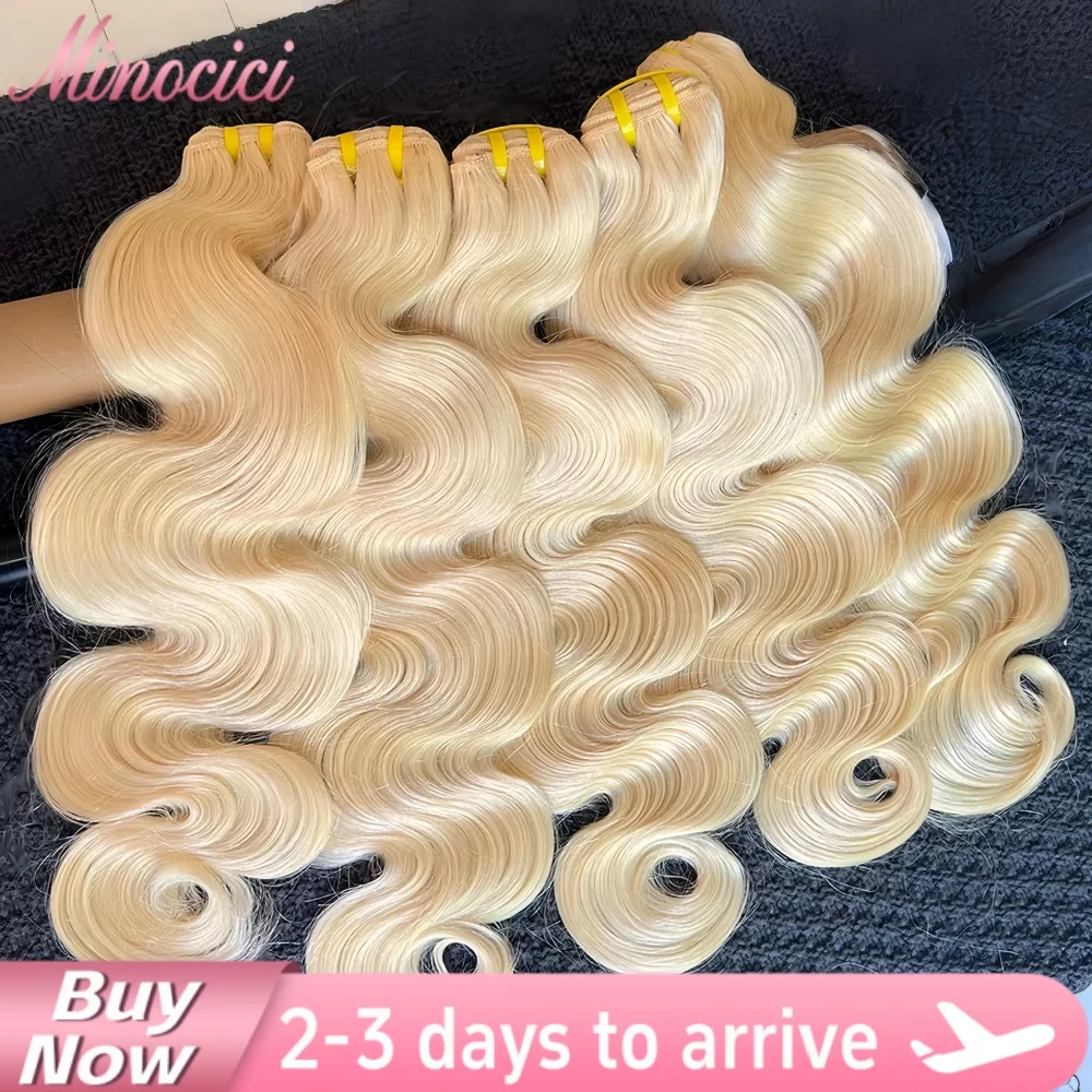 

Color Blonde 613 Human Hair Bundles 12A Brazilian Hair Honey Blonde Body Wave Bundles Raw Hair Bundles Real Human Hair Extensions For Women
