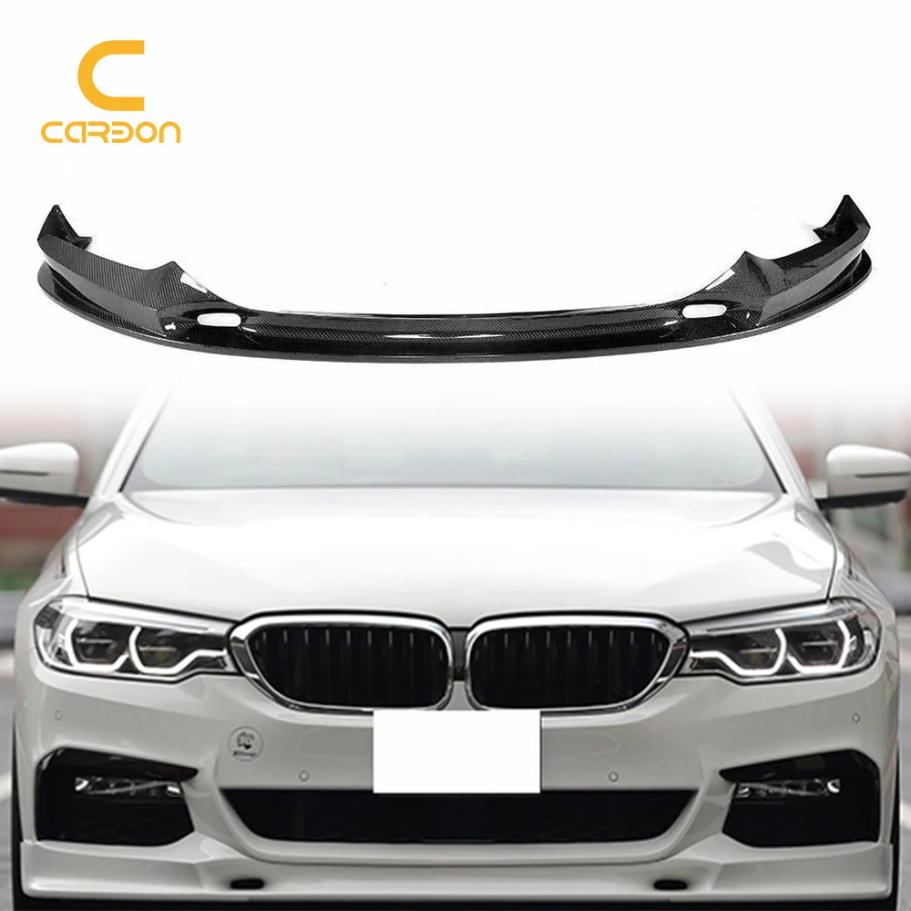 Carbon Fiber 3D Style Retrofit Front Bumper Lip Diffuser For BMW 5 Series LCI G30 G38 Accessories