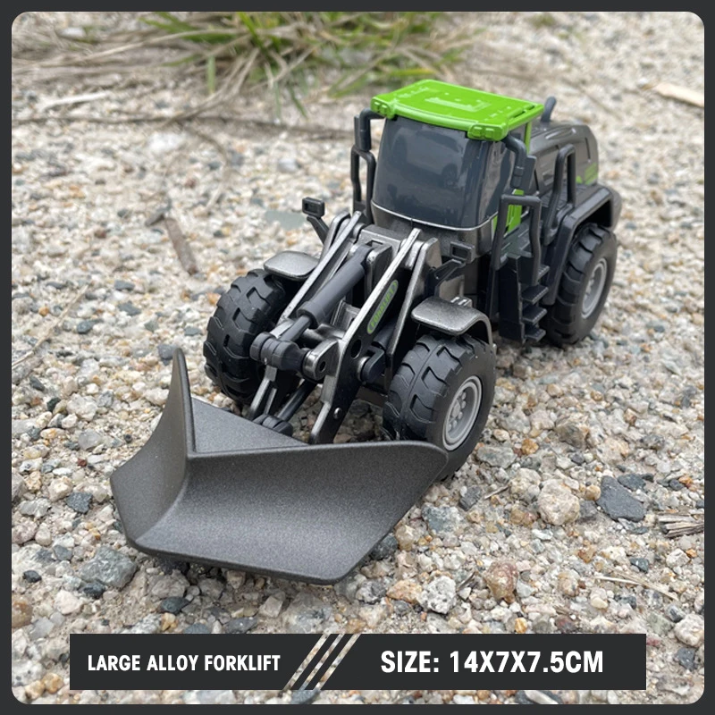 

Car Model Kids Toy Alloy Engineering Vehicle Excavator Forklift Roller Bulldozer Inertia Cars Pull Back Children Gift Collection