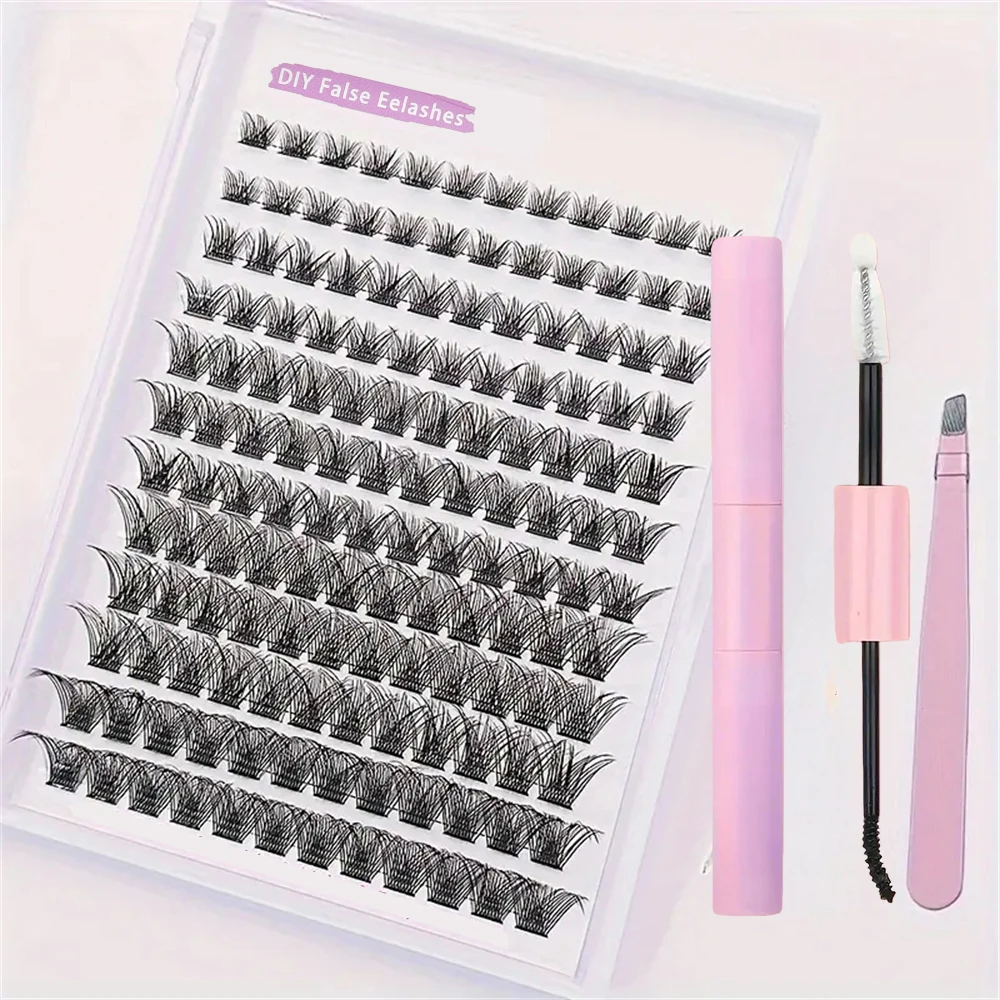 144 Wimperkruller met afdichtende wimperlijm en wimperapplicator Wimperkruller Verlengset (40D Set)