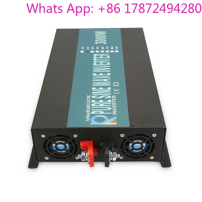 Reliable Pure Sine Wave Inverter 3000W 12V/24V/36V/48V DC to 110V/120V/220V/230V/240V AC Solar Power Converter - view 4