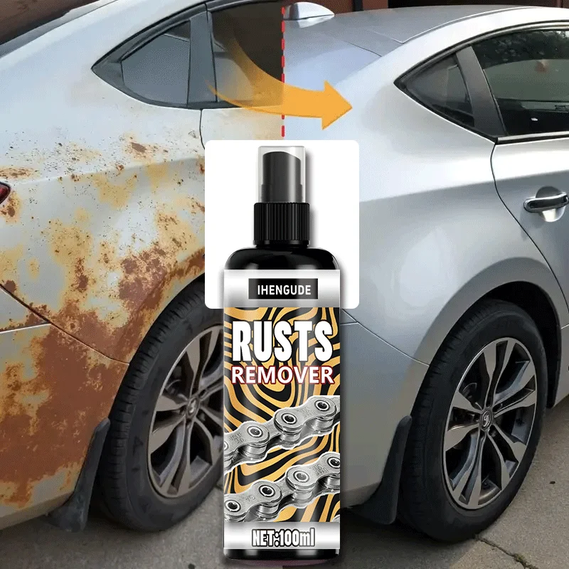 Multifunctional car rust remover used for removing rust providing surface protection on car brake pads iron metal surface