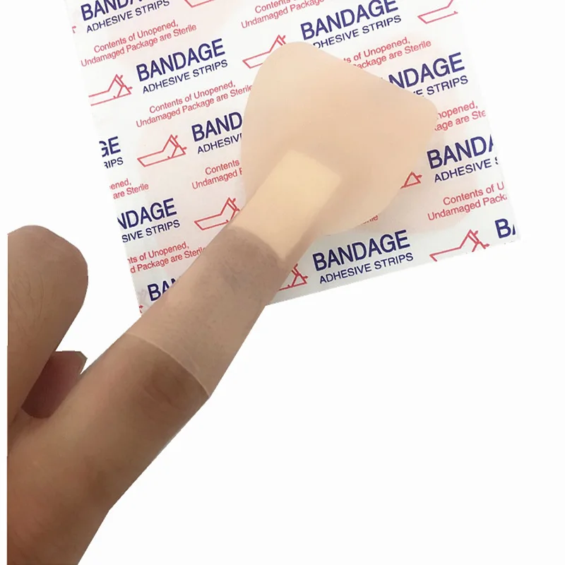 Banda de mariposa para la yema del dedo, Bandaids de protección para las articulaciones, Kit de primeros auxilios, accesorios para la piel de PE, 76x45mm, 100 piezas